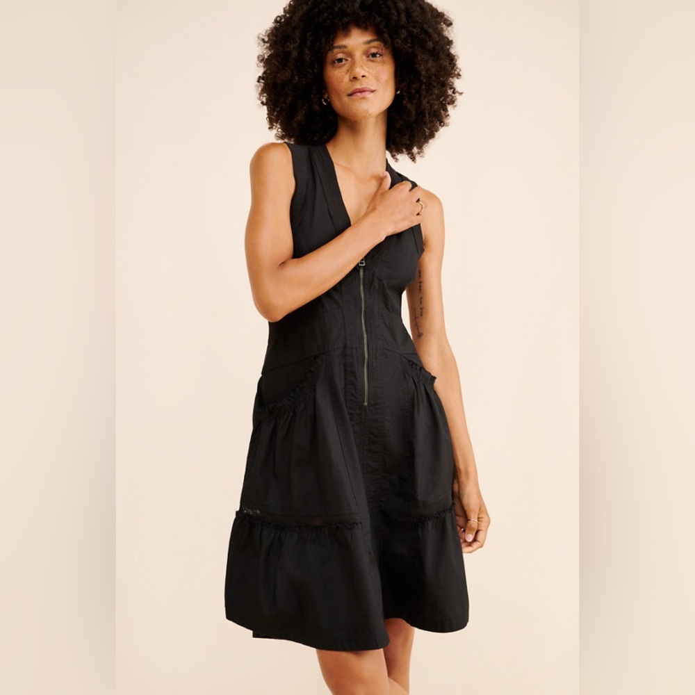 Daily Practice by Anthropologie Black Sleeveless Utility Dress